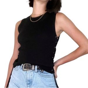 Zara Black Sleeveless Top